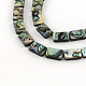 Rectangle Natural Paua Shell Beads Strands SSHEL-F290-41A-1