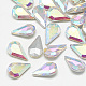 Cabujones de cristal con rhinestone RGLA-T082-6x10mm-05-1