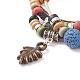 Lava Rock Beads Bracelets BJEW-D264-01-2