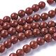 Chapelets de perles en jaspe rouge naturel G-F348-01-8mm-A-2