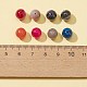 80 pièces 8 styles ensemble de perles d'agate naturelle G-FS0002-43-3