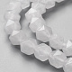 Chapelets de perle en jade blanc naturel G-P214-24-1
