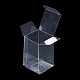 長方形の透明なプラスチックのPVCボックスギフト包装  防水折りたたみボックス  おもちゃやカビ用  透明  箱：4x4x6センチメートル CON-F013-01B-3