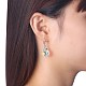 Boucles d'oreilles avec pendentif en 925 argent sterling EJEW-BB30641-3