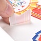 バッジ模様紙ギフトタグステッカー  お誕生日おめでとう粘着ラベルロールステッカー  パーティーのために  装飾的なプレゼント  カラフル  6.8cm  200PCS /ロールについて DIY-C011-03-4