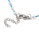 Collier en perles d'imitation en plastique ABS et perles de verre pour femme NJEW-JN04163-7