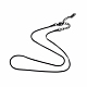 304 collier chaîne serpent ronde en acier inoxydable pour homme femme NJEW-K245-012B-1