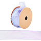 Gorgecraft 1 рулон 2 дюйма x 10 ярда фиолетовый мерцающий абс прозрачная лента из органзы блестящая ткань шифон атласная упаковочная лента декоративная на рождество подарок на день рождения упаковка бантик для волос свадебный OCOR-GF0001-39A-1
