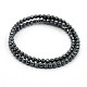 Deux boucles de bracelets wrap magnétique synthétique hématite de perles BJEW-O016A-03-1
