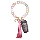 Porte-clés bracelet à maillons de chaîne HJEW-SW00014-06-1