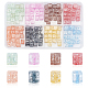 PandaHall Elite 160Pcs 8 Colors Crackle Glass Beads GLAA-PH0001-38-1