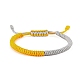 Bracelet tressé en fils de nylon BJEW-SW00058-1-1