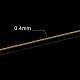 Benecreat 0.4 mm (calibre 26) 100 m alambre de artesanía de hierro dorado resistente al deslustre para proyecto de abalorios de joyería MW-BC0001-01B-3