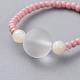Anelli elastici di perle di vetro RJEW-JR00285-03-2