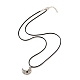 Magnetic Moon & Star with Rhinestone Pendant Necklaces for Girl Women NJEW-B081-01B-6