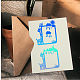 炭素鋼カッティングダイステンシル  DIYスクラップブッキング/フォトアルバム用  装飾的なエンボス印刷紙のカード  マットプラチナカラー  キリン模様  9.1x9.2x0.08cm DIY-WH0263-0118-5