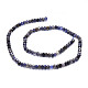 Perles naturelles Iolite brins G-E569-H13-6mm-2