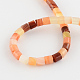 Dyed Natural Red Agate Stone Bead Strands G-R187-01-2