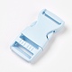 PP Plastic Side Release Buckles, Survival Bracelet Clasps, Light Blue, 65x32x12mm, Hole: 4x25mm