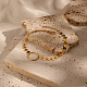 925 Sterling Silver Ring Link Bracelets EN4522-3-3