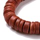 Dyed Natural Coconut Disc Bead Strands COCB-O003-07-M-4