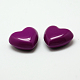 No Hole Spray Painted Brass Heart Chime Beads X-KK-M175-11-3