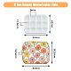 DICOSMETIC 2Pcs Mini Watercolor Palettes Empty Watercolor Tins with Lid Rectangle Painting Tray Flower Pattern Paint Storage Container Multifunctional Art Supplies for Light Travel Painting AJEW-DC0001-13-2