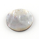Piatta e rotonda labbro nero pendenti shell SHEL-R009-29-3