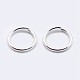 925 Sterling Silver Open Jump Rings STER-F036-02S-1x4mm-2