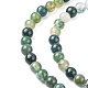 Chapelets de perles en agate mousse naturelle GSR4mmC001-3