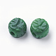 Natural Carved Myanmar Jade/Burmese Jade Beads X-G-E418-24-2