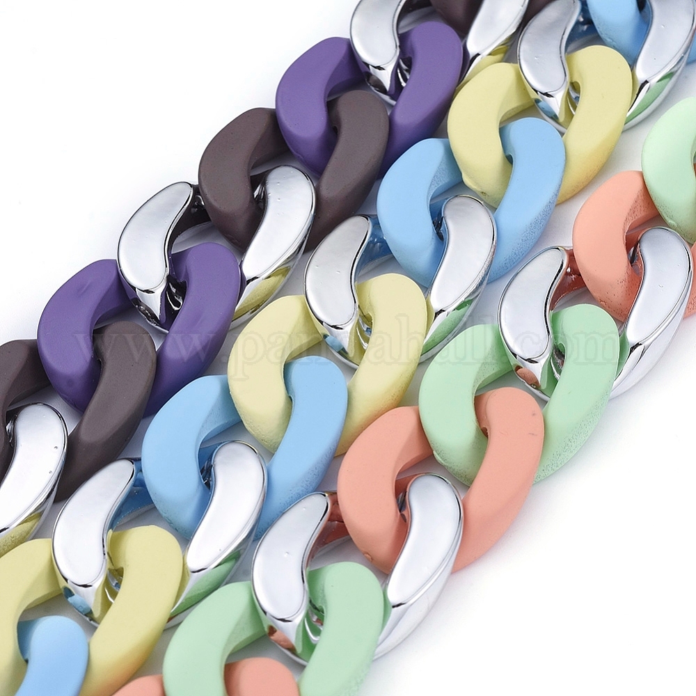 Wholesale Three Tone Handmade Curb Chain Sets