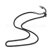 304 Stainless Steel Wheat Chain Necklace for Men Women NJEW-K245-021E