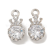 Латунные микро проложить кубического циркония подвески KK-L075-014P