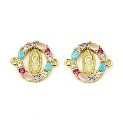 Подвески из латуни с кубическим цирконием KK-K346-14G