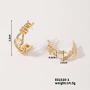 Винтажные полые дизайнерские серьги-гвоздики высокой моды IK5867