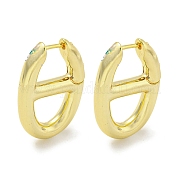 Brass Hoop Earrings EJEW-L211-011G-G