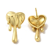 Серьги-гвоздики из латуни с реечным покрытием EJEW-R162-28G