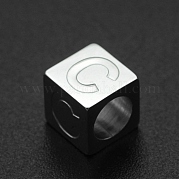 Европейские бусины из нержавеющей стали 201 STAS-N090-LA062-C