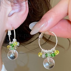 Ohrhänger aus Messing und Glas für Damen&nbsp;WG192D9-01
