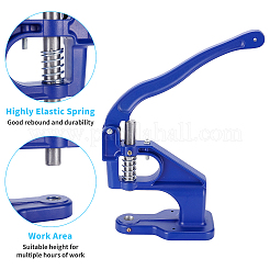 アルミハンドプレスグロメットマシン  バッグ用 ベルト 財布 ジーンズ グロメット スナップボタン リベット アイレット パール  ダークブルー  21x17.7x9.1cm&nbsp;TOOL-WH0128-01