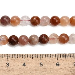 Fili di perle di quarzo ematoide rosso naturale&nbsp;G-G475-A01-6mm