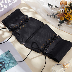 1 Stück elastischer Gürtel aus Kunstleder für Damen&nbsp;AJEW-CL0002-90