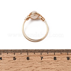 10 anello da dito in avventurina verde naturale&nbsp;RJEW-UN00054