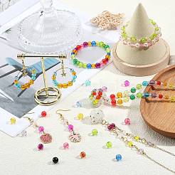1280pcs 32 couleurs perles acryliques transparentes&nbsp;TACR-SZ0001-20B