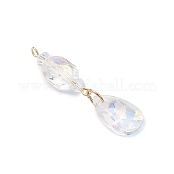 3 шт. стекло с подвесками из нержавеющей стали 304&nbsp;PALLOY-JF04729