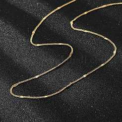 Латунь цепи ожерелья MAK-L009-12G