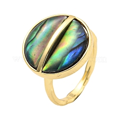 Латунные открытые кольца манжеты RJEW-K265-05G