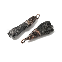 Натуральные черные турмалиновые самородки большие подвески&nbsp;G-C190-01