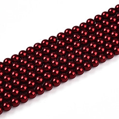 Выпечка из окрашенного перламутрового стекла жемчужные бусинки HY-N002-3mm-A13